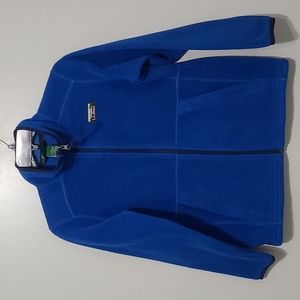 LL Bean Blue Fleece Jacket Large 14/16 Unisex